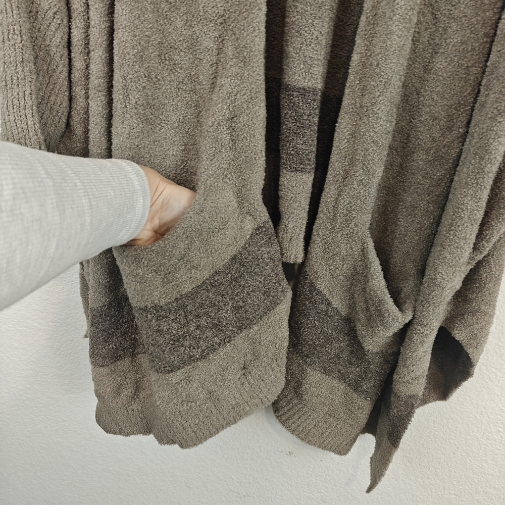 Barefoot Dreams Women Cliffside Dolman Sleeve Cardigan One Size Gray Open Front - Picture 9 of 16